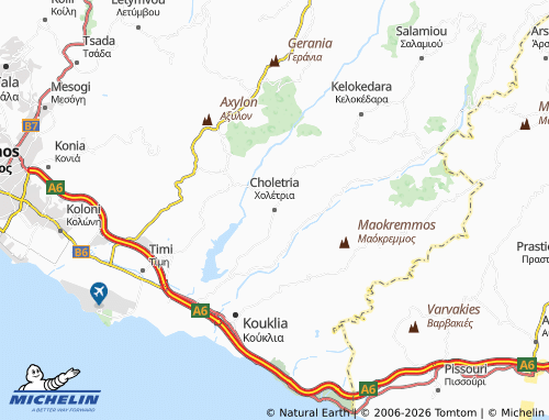 MICHELIN Choletria map - ViaMichelin