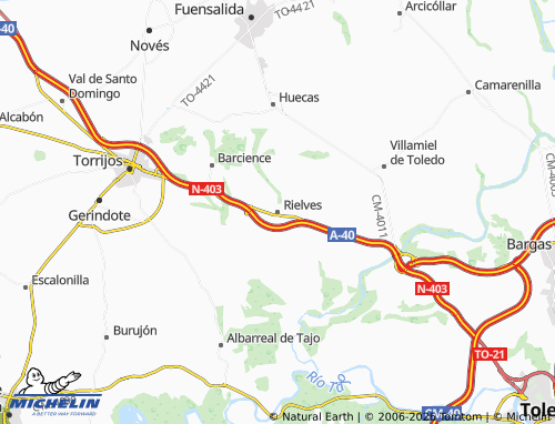 MICHELIN Rielves map - ViaMichelin