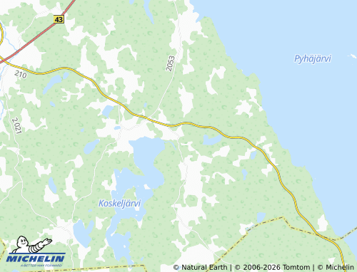 MICHELIN-Landkarte Koskenkylä - ViaMichelin