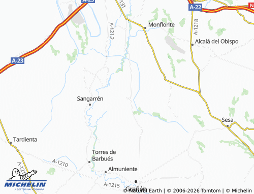 Mapa MICHELIN Albero Bajo - ViaMichelin