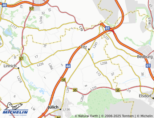 MICHELIN Hasselsweiler map - ViaMichelin