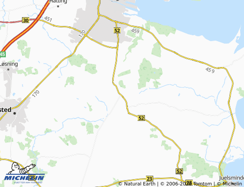 Mapa MICHELIN Bjerre - ViaMichelin