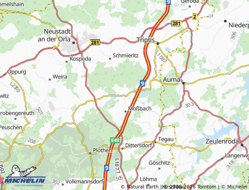 Mapa MICHELIN Köthnitz - ViaMichelin
