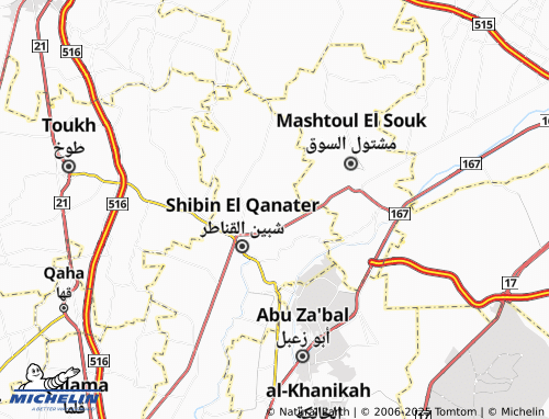 MICHELIN Tel Beni Tamim map - ViaMichelin