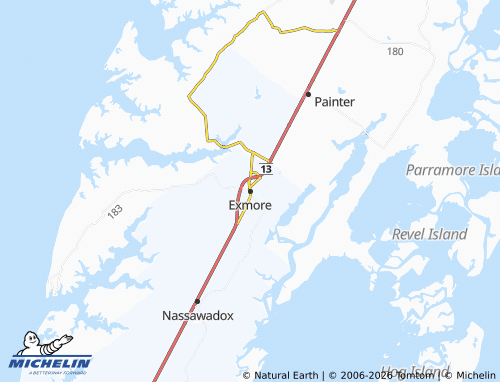 Mapa MICHELIN Exmore - ViaMichelin