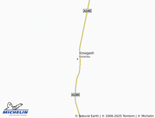 MICHELIN Kosagash map - ViaMichelin