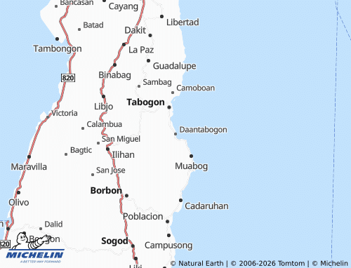 MICHELIN Daantabogon map - ViaMichelin