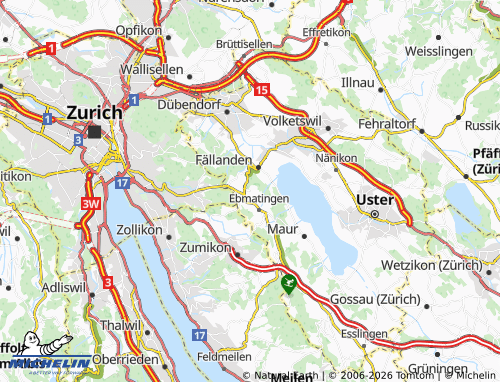 MICHELIN Benglen map - ViaMichelin