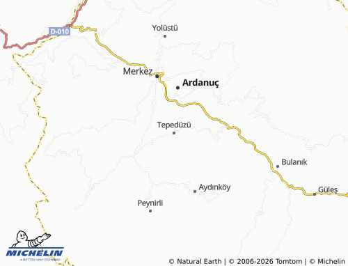 Mappa MICHELIN Tepedüzü - ViaMichelin