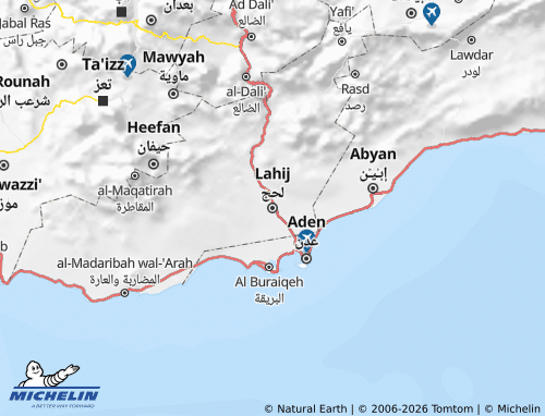 MICHELIN Lahij map - ViaMichelin