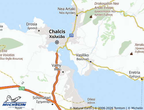 MICHELIN Nea Lampsakos map - ViaMichelin