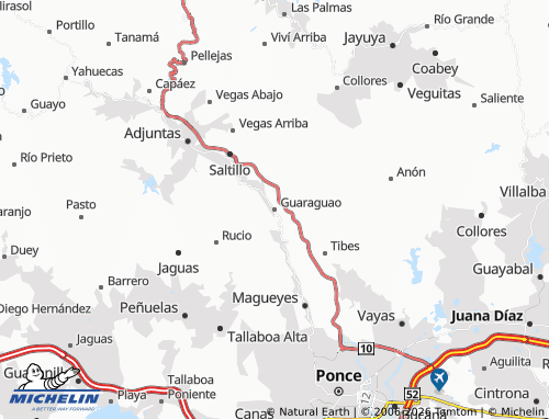 MICHELIN Guaraguao map - ViaMichelin