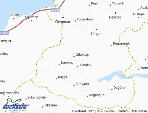 Mappa MICHELIN Otlakbaşı - ViaMichelin