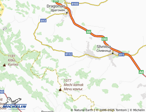MICHELIN Barlozhnitsa map - ViaMichelin