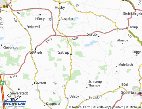 MICHELIN Satrup map - ViaMichelin