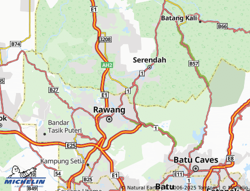MICHELIN Taman Industri Bukit Rawang Jaya map - ViaMichelin