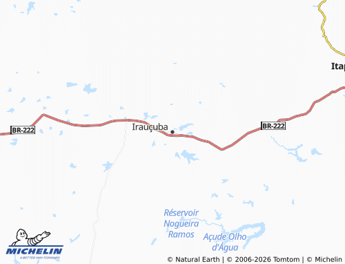 Mappa MICHELIN Irauçuba - ViaMichelin