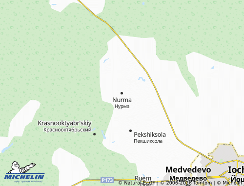 MICHELIN-Landkarte Nurma - ViaMichelin
