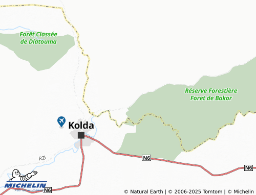 MICHELIN Kérévane map - ViaMichelin