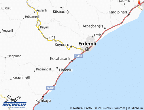 MICHELIN Yarenler map - ViaMichelin
