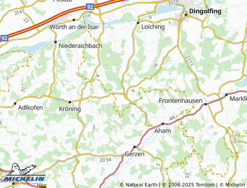 MICHELIN Oberwolkersdorf map - ViaMichelin