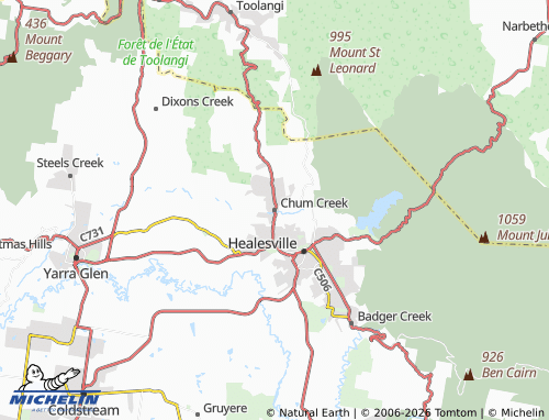 Mappa MICHELIN Chum Creek - ViaMichelin