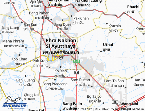 MICHELIN Phai Ling map - ViaMichelin