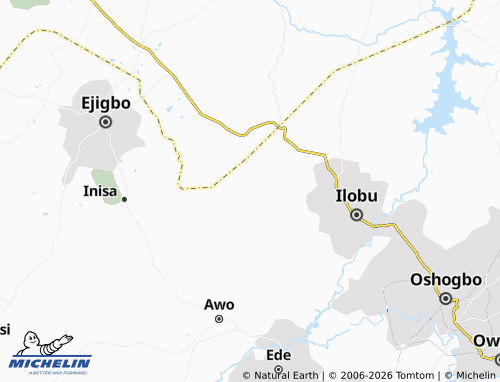 Carte MICHELIN Isangbe-Oye - ViaMichelin