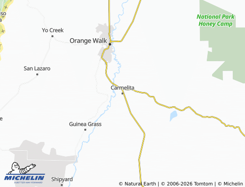 Mapa MICHELIN Carmelita - ViaMichelin