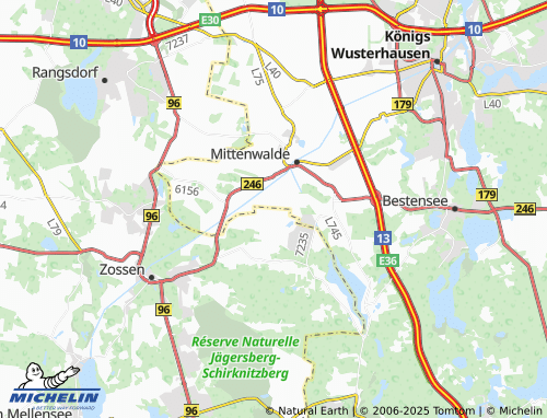 Mapa MICHELIN Schöneicher Plan - ViaMichelin