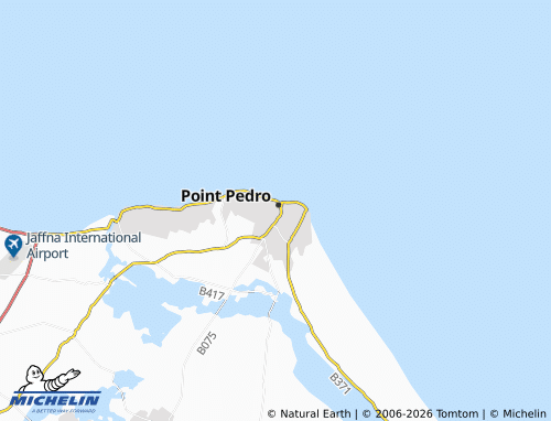 Mapa MICHELIN Point Pedro South - ViaMichelin