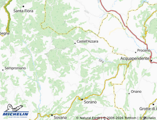 MICHELIN Montevitozzo map - ViaMichelin