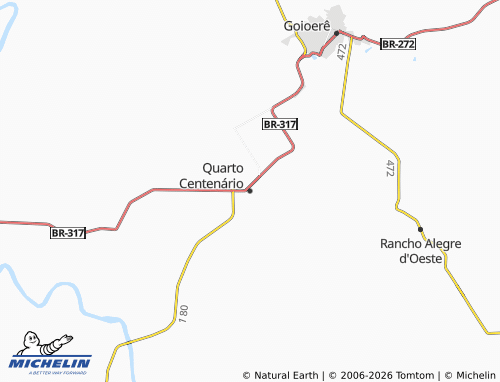 Mapa MICHELIN Quarto Centenário - ViaMichelin