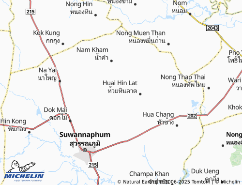 MICHELIN Hua Thon map - ViaMichelin