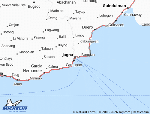 MICHELIN Jagna map - ViaMichelin