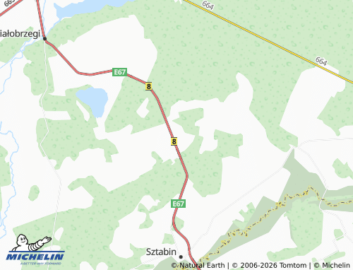 MICHELIN-Landkarte Cisów - ViaMichelin
