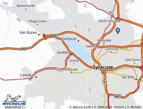 Mapa MICHELIN Geddes - ViaMichelin