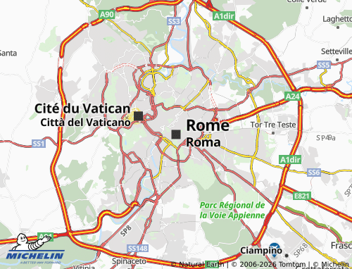Mappa MICHELIN Roma - ViaMichelin