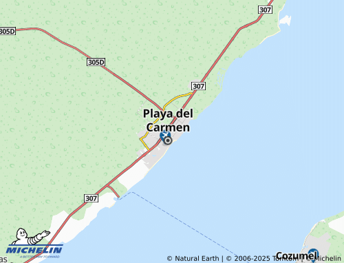 MICHELIN Villas del Carmen, Paraíso del Carmen map - ViaMichelin