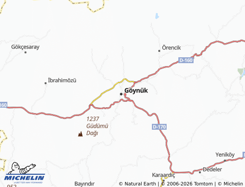 MICHELIN Cuma map - ViaMichelin
