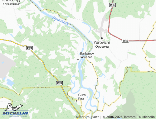 MICHELIN Barbarov map - ViaMichelin