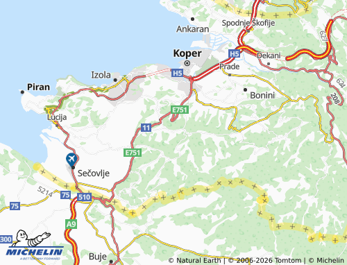 MICHELIN Šmarje map - ViaMichelin
