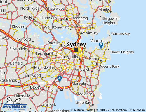Mapa MICHELIN Chippendale - ViaMichelin