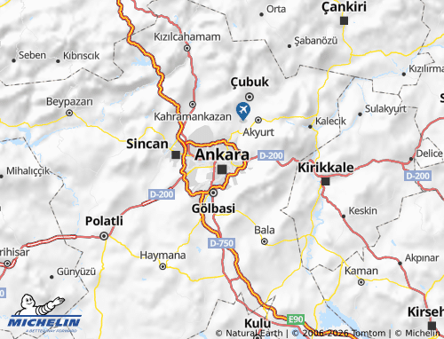 MICHELIN Çankaya map - ViaMichelin