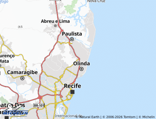 MICHELIN Cidade Tabajara map - ViaMichelin