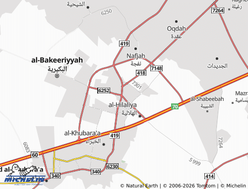 MICHELIN-Landkarte al-Khalidiyyah - ViaMichelin