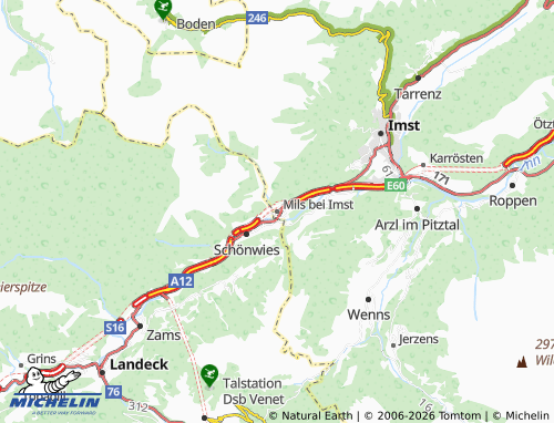 MICHELIN Mils bei Imst map - ViaMichelin