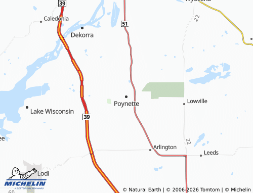 Mapa MICHELIN Poynette - ViaMichelin