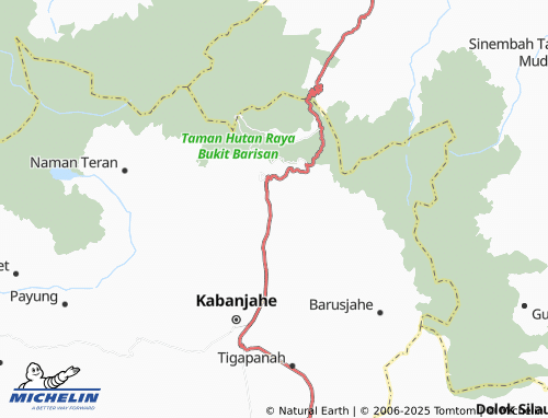 MICHELIN Rumah Berastagi map - ViaMichelin