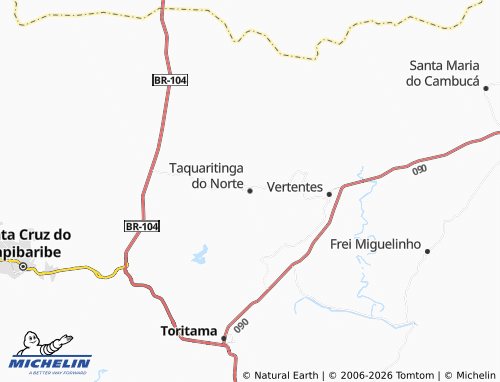 Mapa MICHELIN Taquaritinga do Norte - ViaMichelin